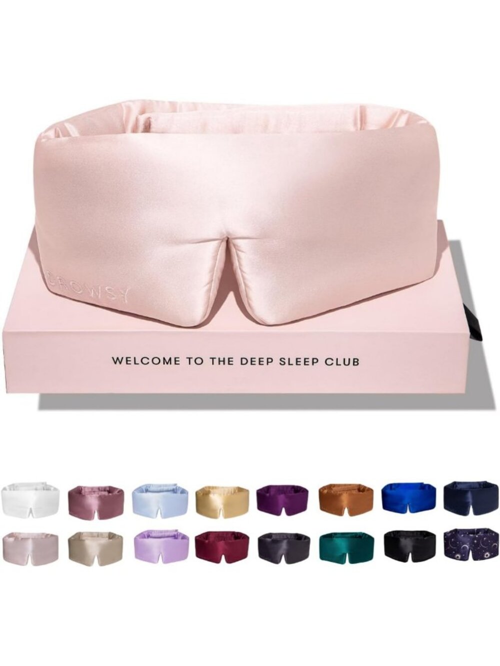 Luxury Silk Sleep Mask - Face-Hugging, Padded Cocoon for Total Darkness, Sunset